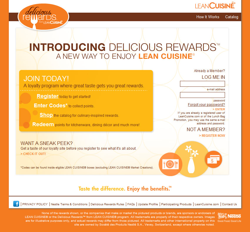 Lean Cuisine Delicious Rewards Free codes!